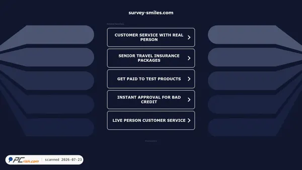 survey-smiles.com screenshot