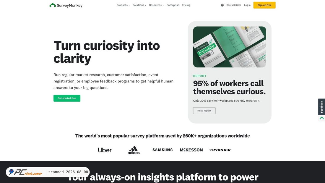 Screenshot di surveymonkey.com