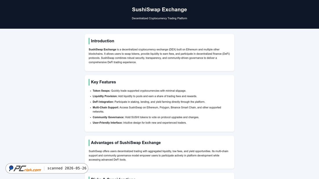 Screenshot of sushiswap-exchange-get.pages.dev