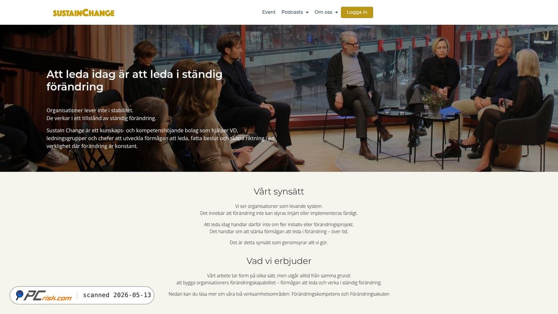 Screenshot von sustainchange.se