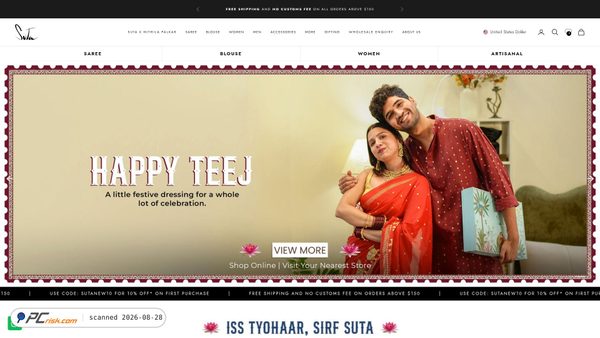Screenshot di sutastore.com