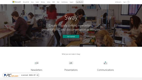 sway.com screenshot