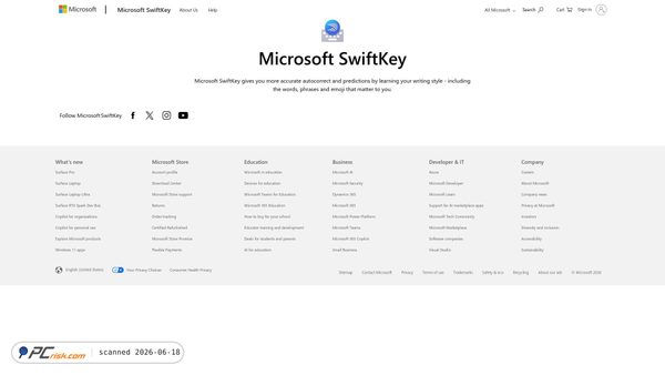 swiftkey.com screenshot