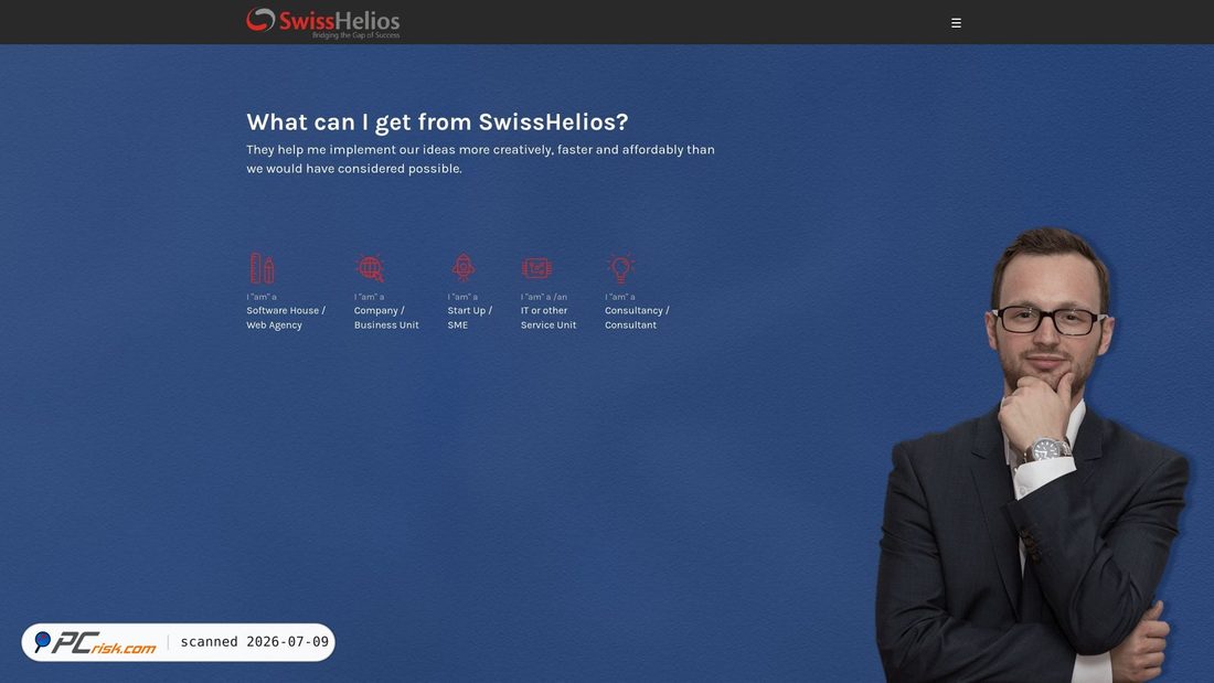 Screenshot of swisshelios.com