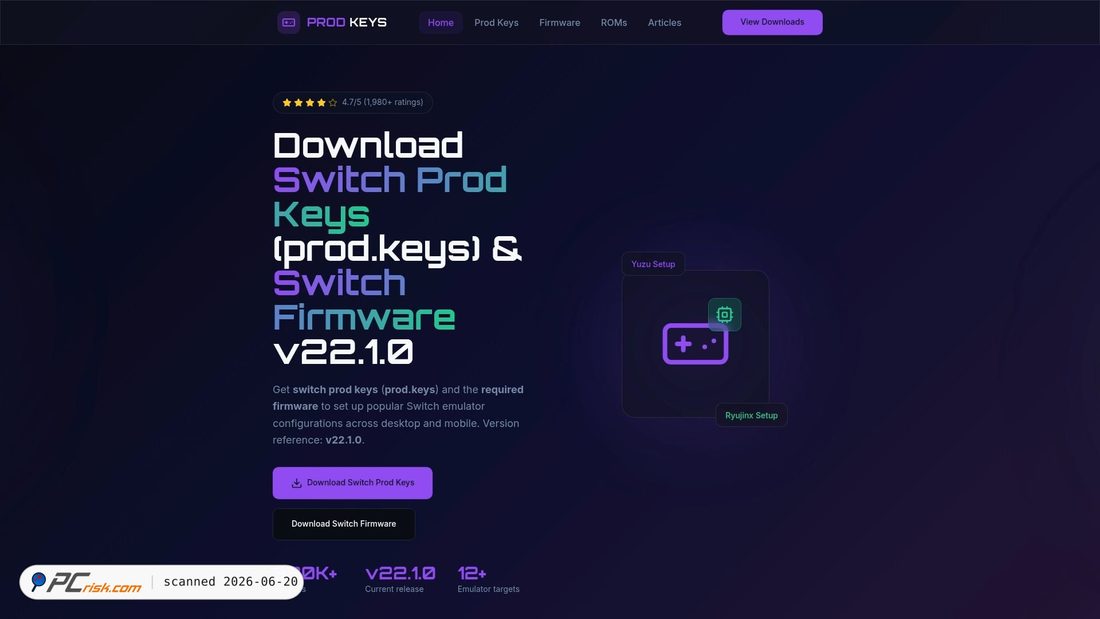 Screenshot of switchprodkeys.net