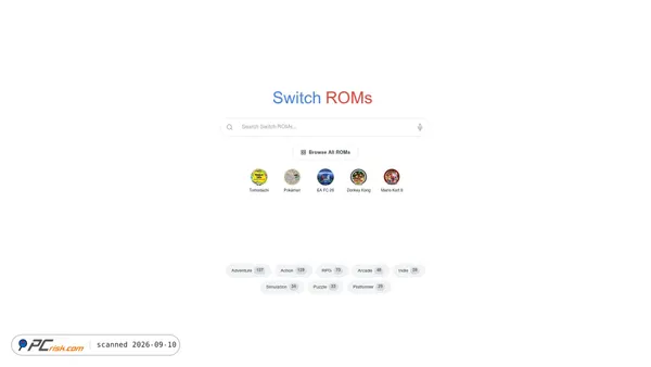 switchsrom.com Screenshot