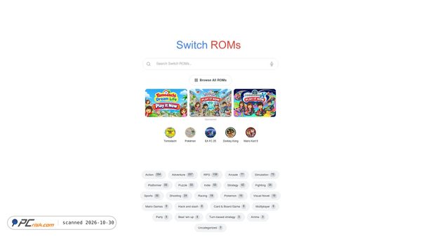 Capture d’écran de switchsrom.com