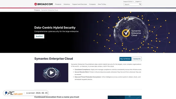 symantec.com screenshot