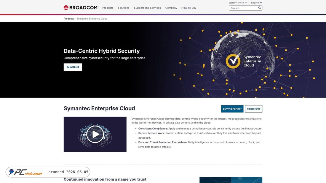 Zrzut ekranu symantec.com