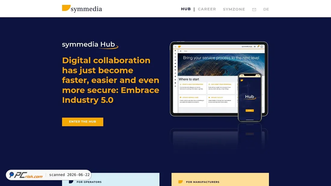 Screenshot of symmediahub.com