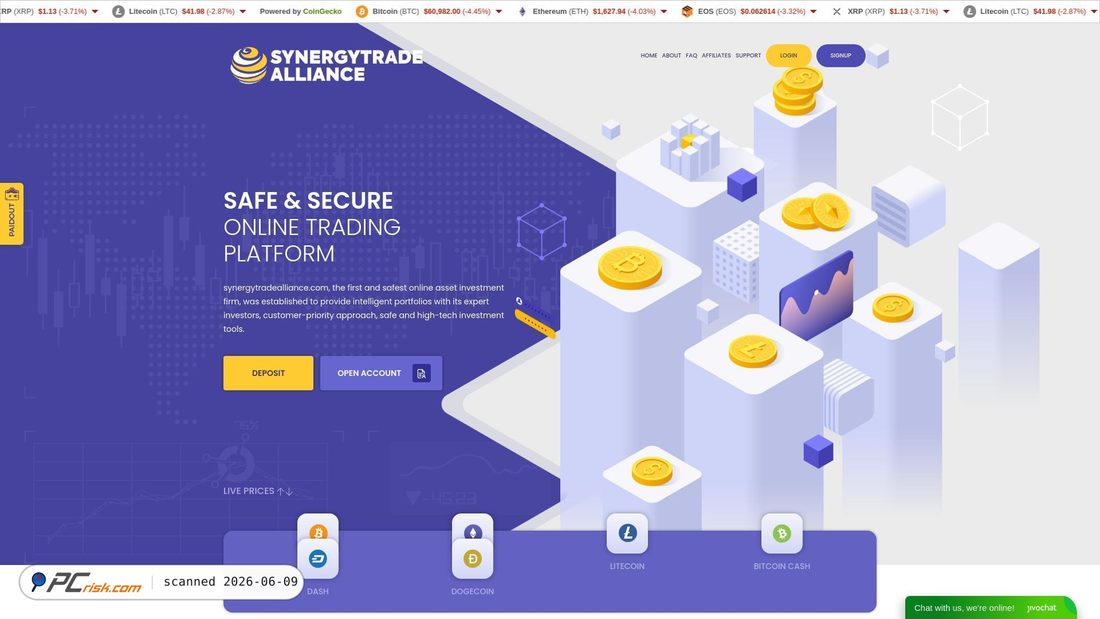 Screenshot of synergytradealliance.com
