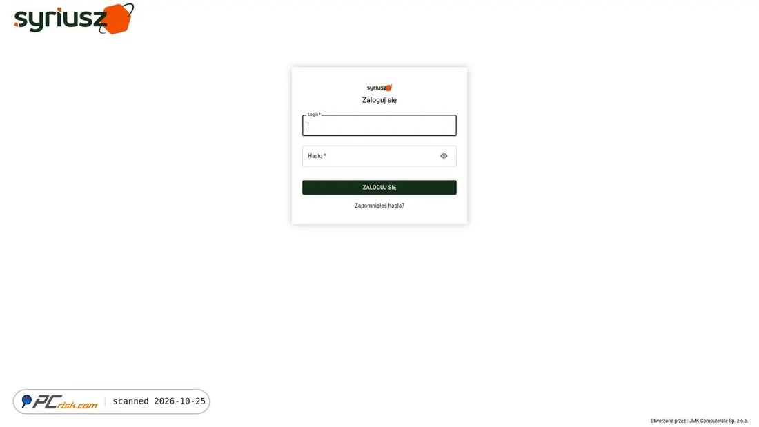 Screenshot von syriusz.pznonline.com.pl
