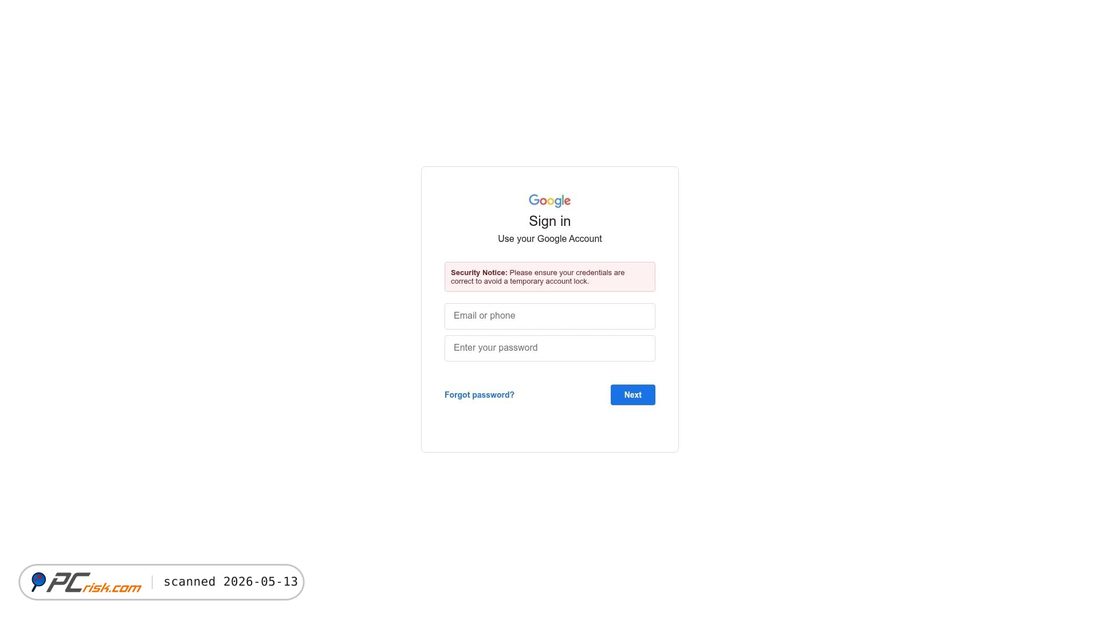 Screenshot von system-auth-notice.com