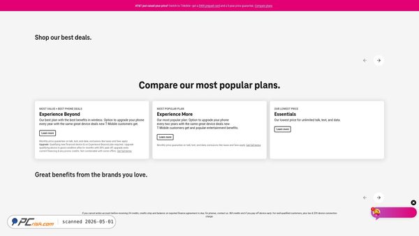 t-mobile.com screenshot