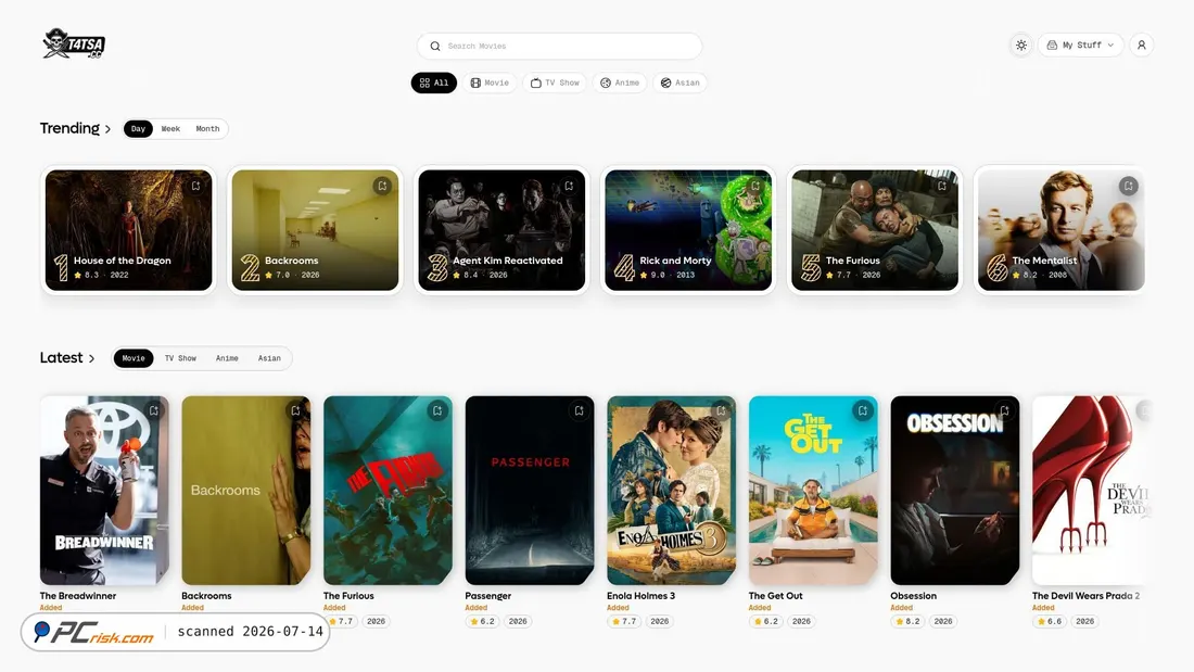 Screenshot of t4tsa.cc