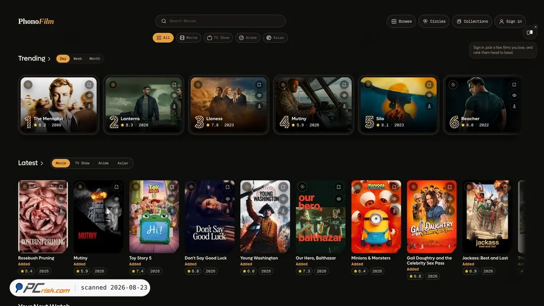 Screenshot di t4tsa.cc