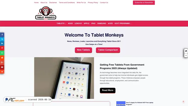 tabletmonkeys.com screenshot