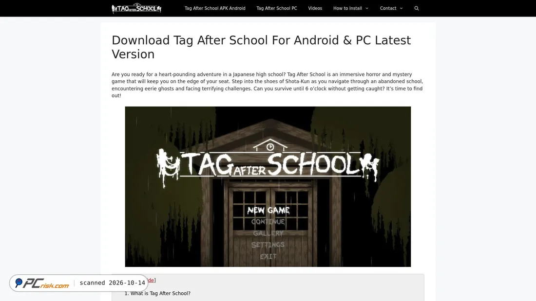 Screenshot of tagafterschool.org