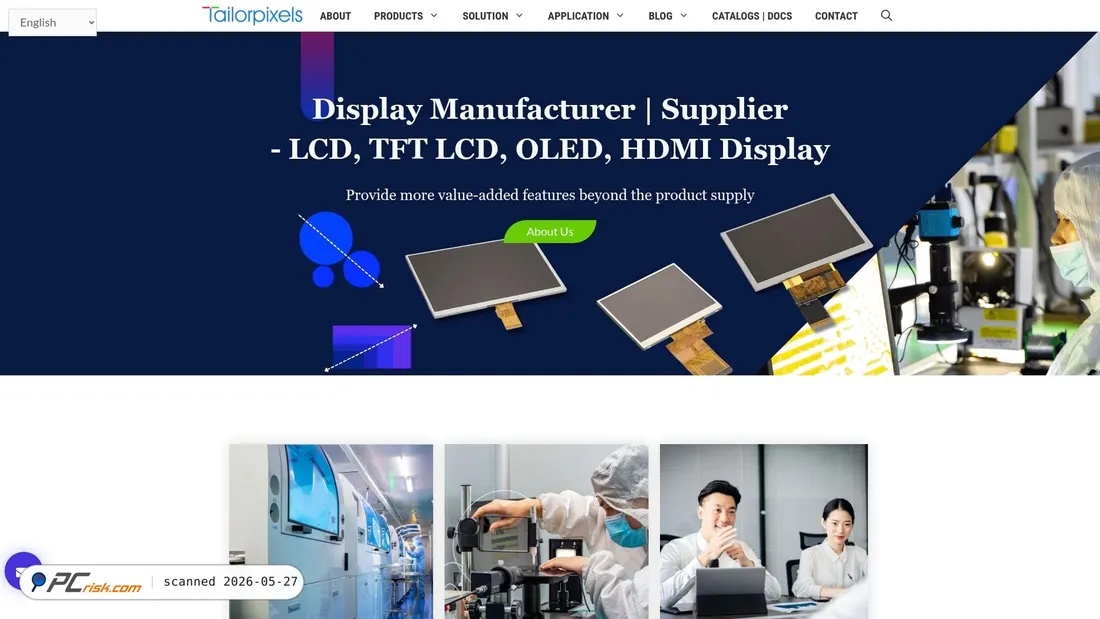 Screenshot of tailorpixels.com