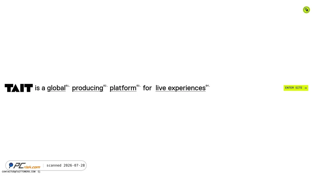 Screenshot of taittowers.com