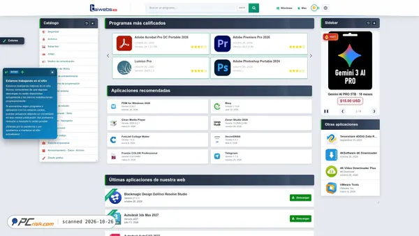taiwebs.org screenshot