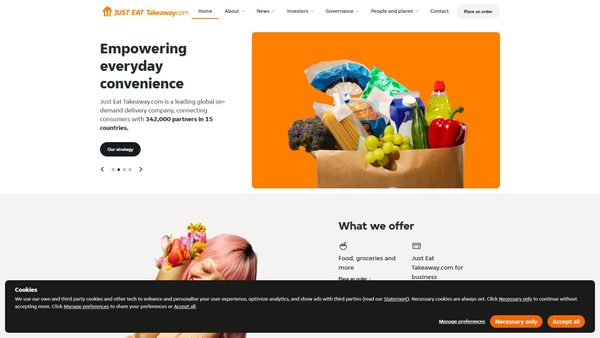 takeaway.com screenshot