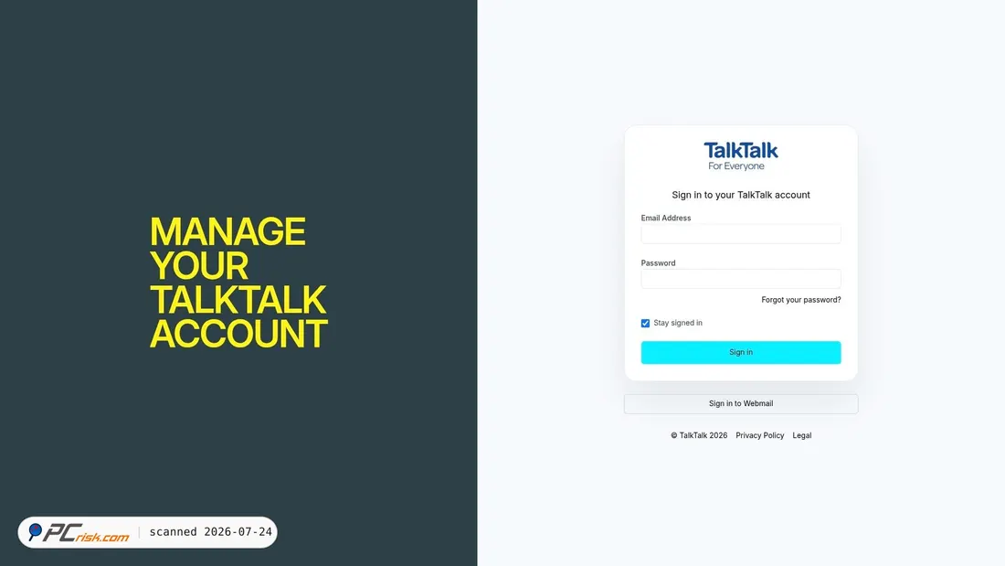Screenshot of talktalknet.netlify.app