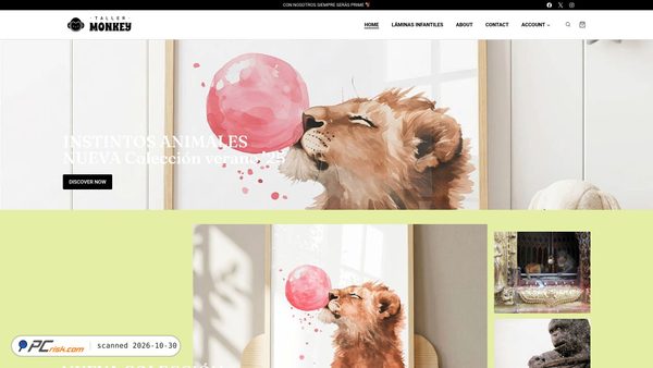 Captura de ecrã de tallermonkey.com