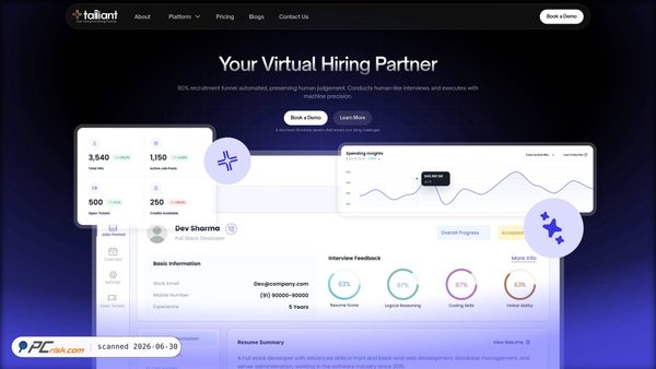 talliant.com screenshot