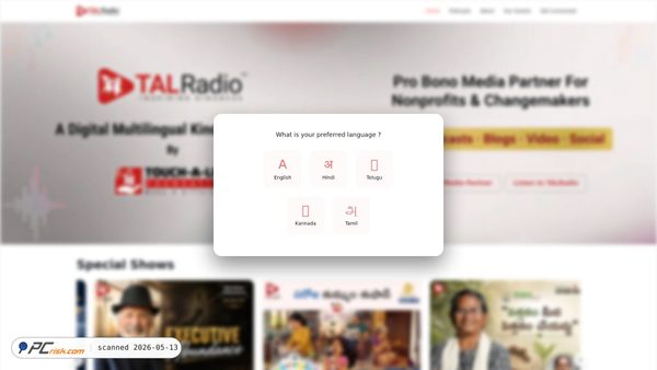 talradio.org screenshot