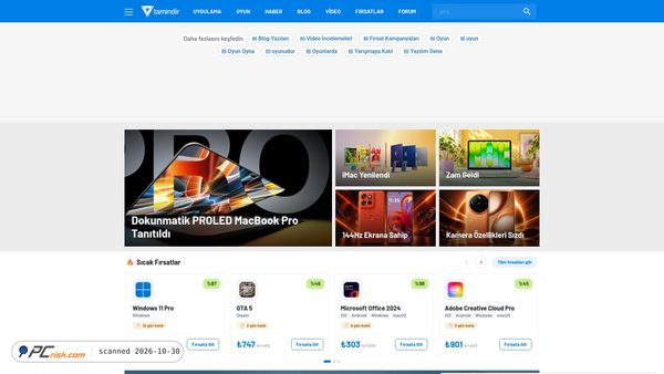 tamindir.com screenshot