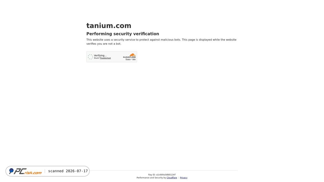Screenshot of tanium.com
