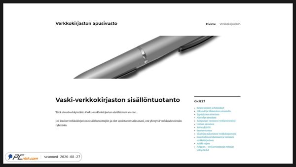 tapahtumat.vaskikirjastot.fi Screenshot