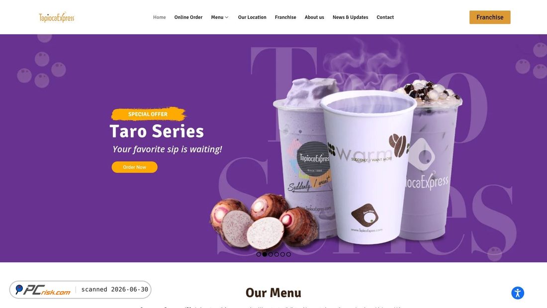 Screenshot von tapiocaexpress.com