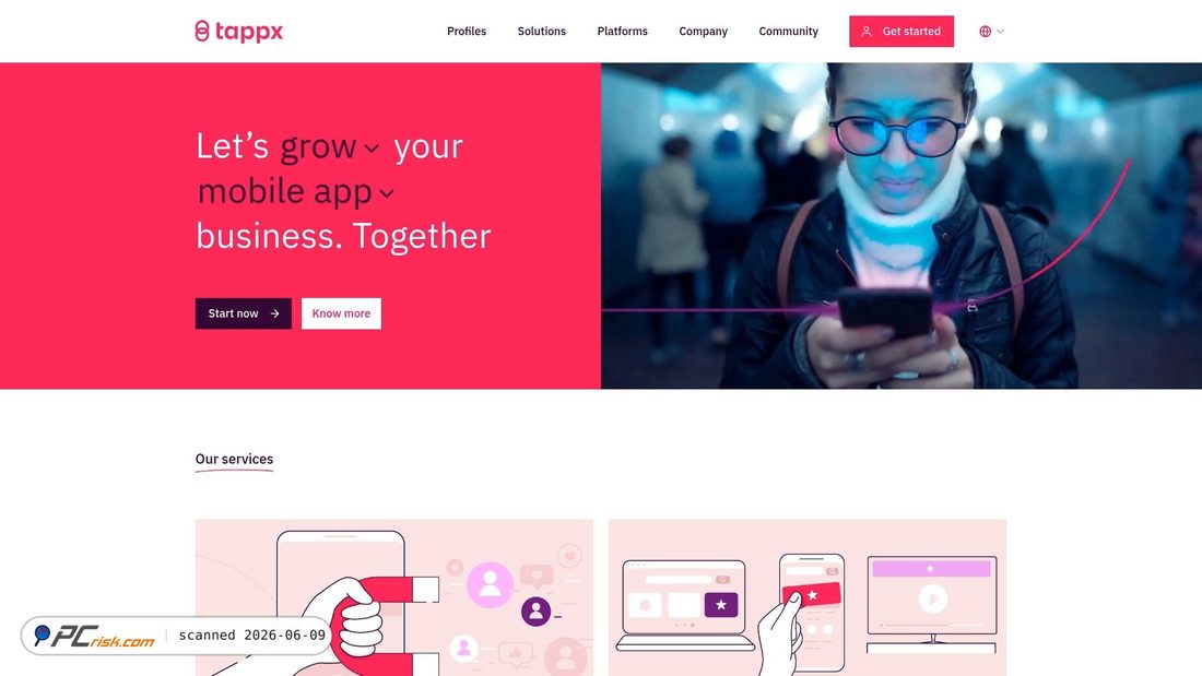 Screenshot di tappx.com