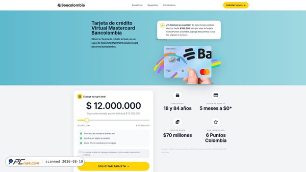 Screenshot di tarjetasdecredito-colombia.vercel.app