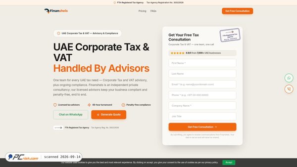 Screenshot di tax.finanshels.com