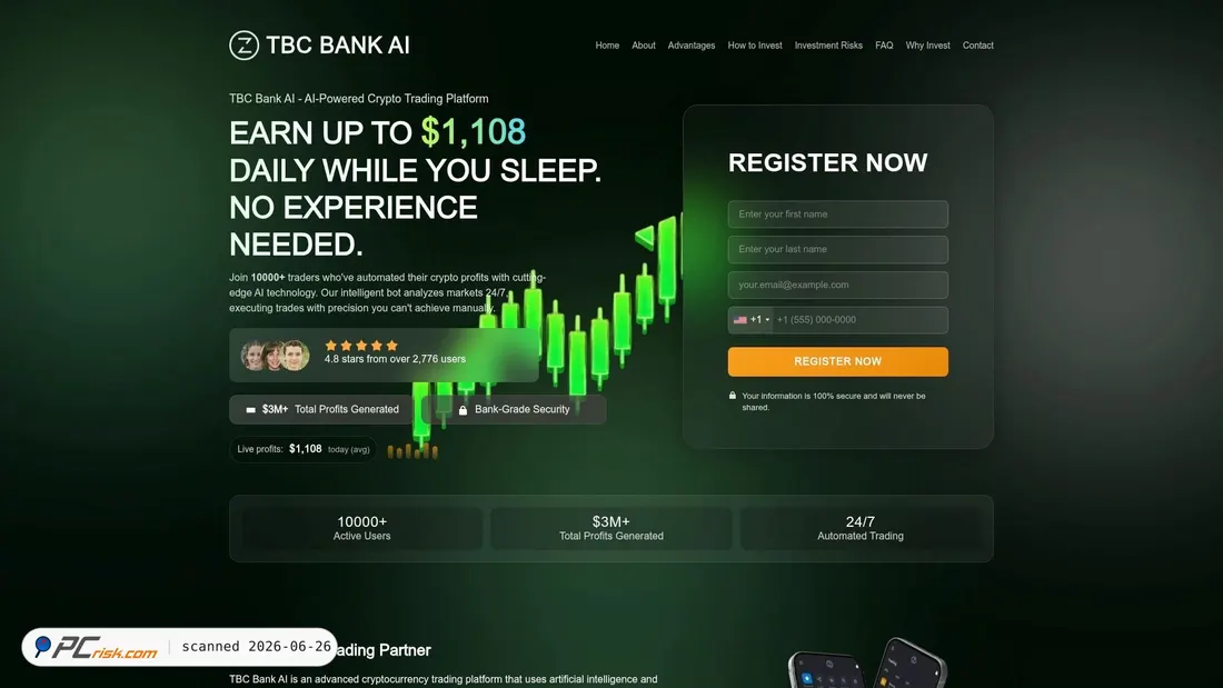 Screenshot of tbcbankai.net