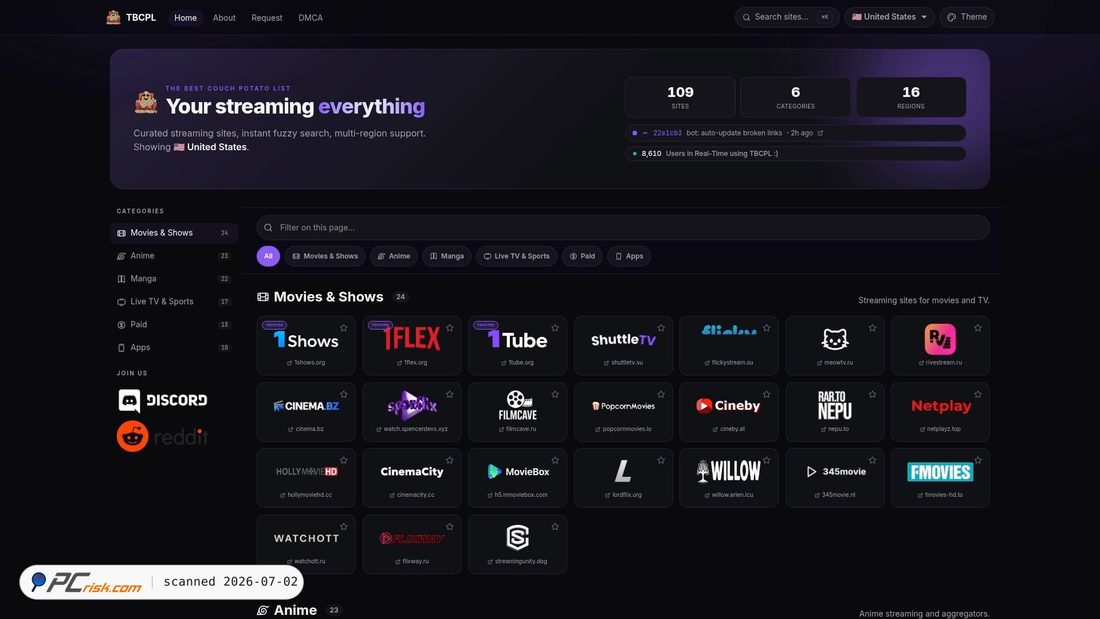 Screenshot of tbcpl.lol