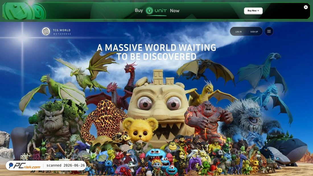 Screenshot of tcg.world