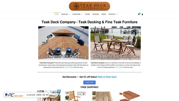 teakdeckcompany.com screenshot