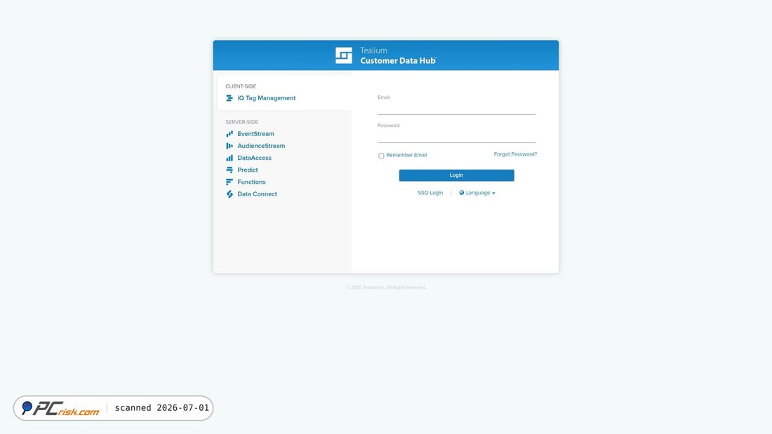 Screenshot von tealiumiq.com