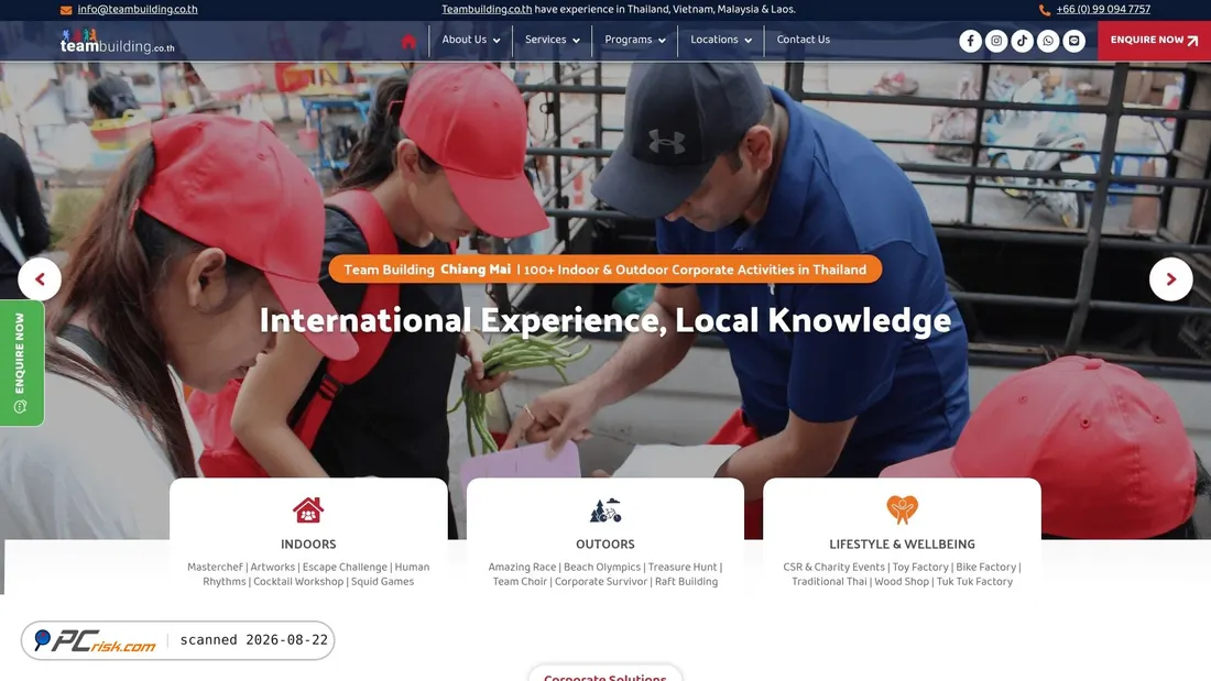 Screenshot of teambuilding.co.th