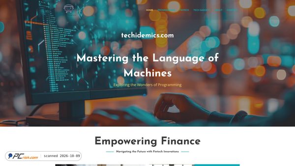 Screenshot di techidemics.com