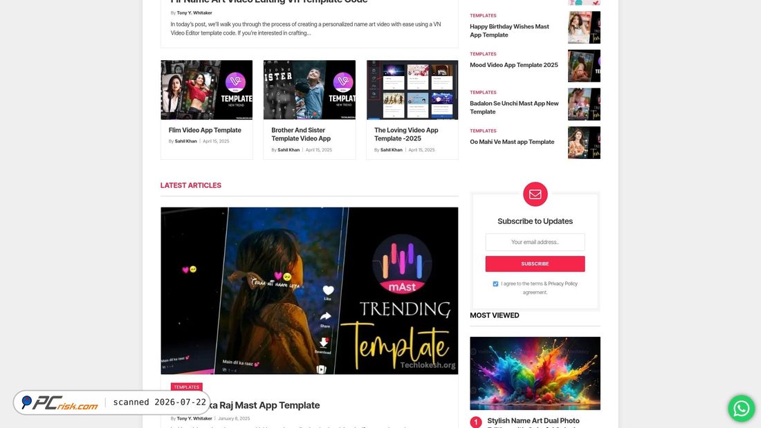 Screenshot of techlokesh.org