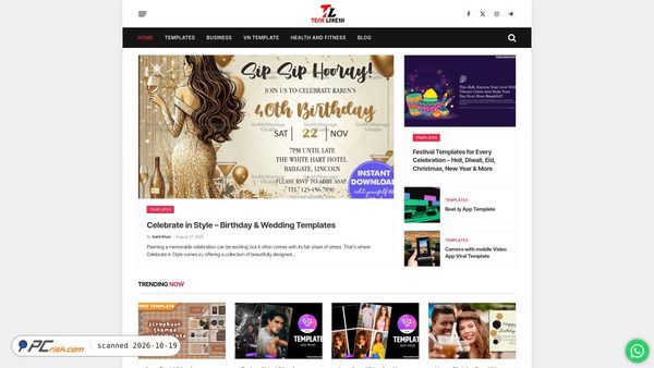 Screenshot di techlokesh.org