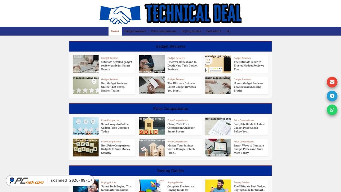 Screenshot of technicaldeals.com