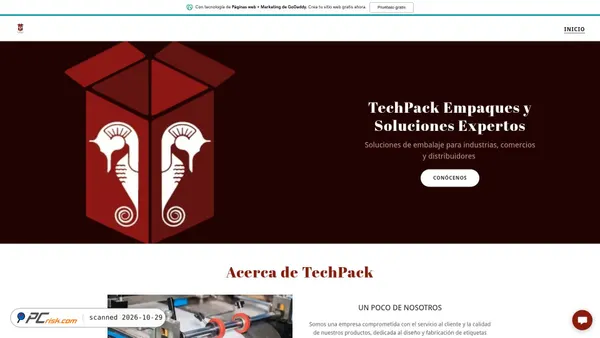 Screenshot di techpackempaquesysolucionesexp.godaddysites.com