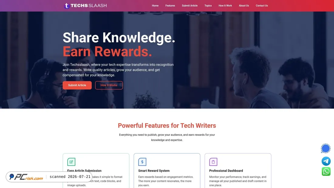 Screenshot of techsslaash.com