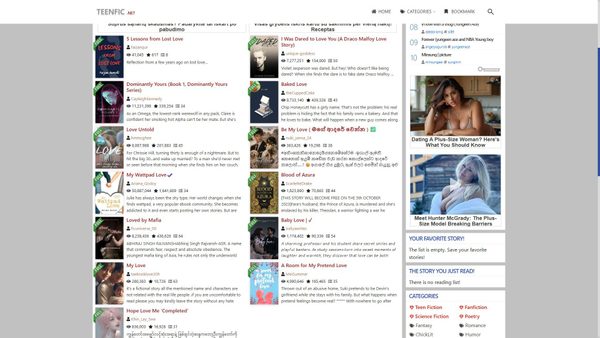teenfic.net screenshot